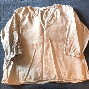 Part Two grey linen blouse, excellent condition, size M, NSPF home